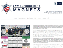 Tablet Screenshot of lawenforcementmagnets.com